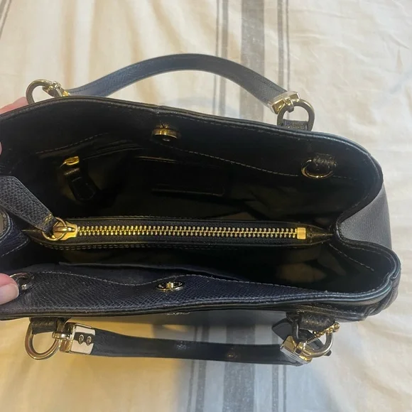 Coach navy blue leather bag - Picture 3 of 3